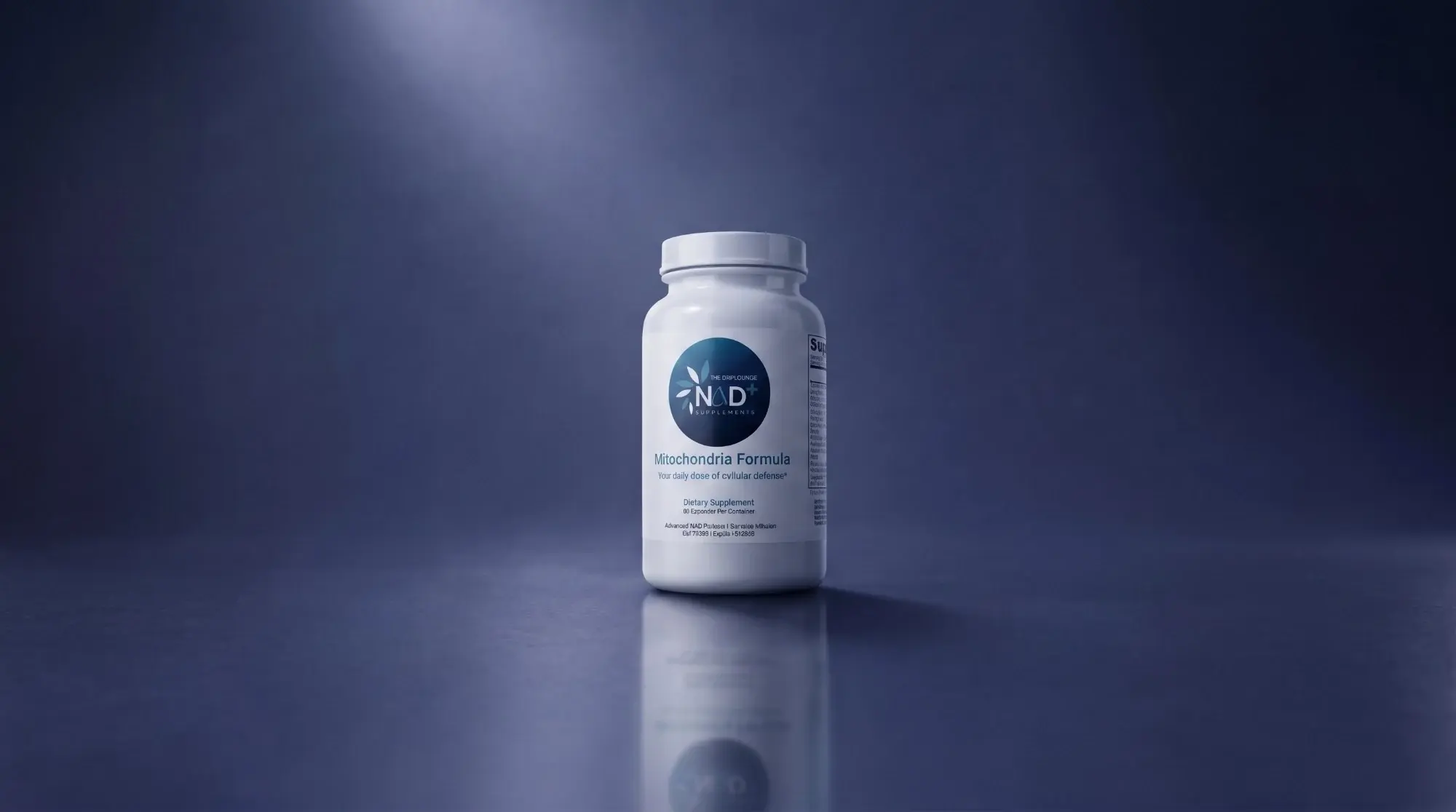 Drip Lounge NAD+ Mitochondria Formula supplement bottle