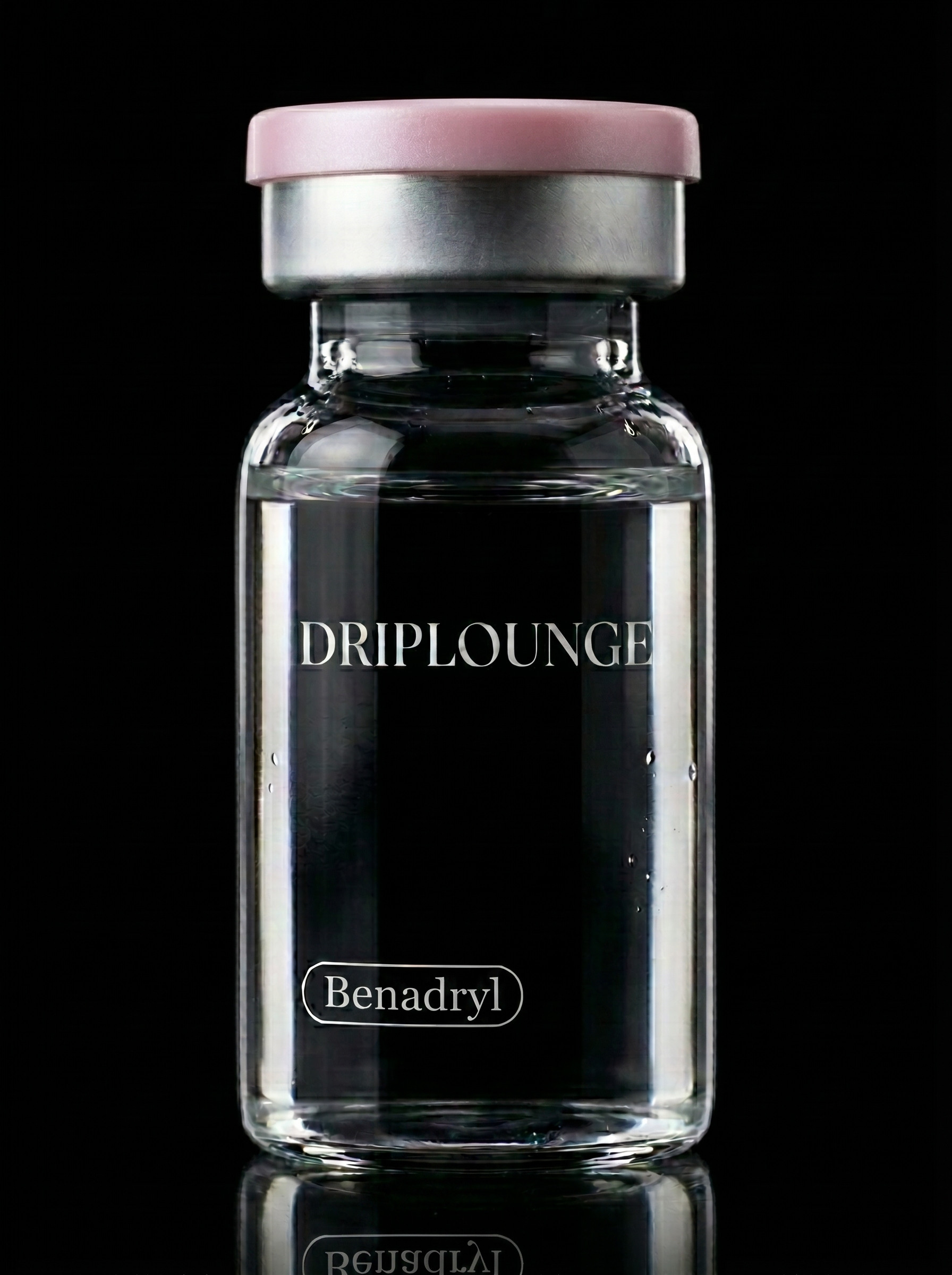 Benadryl injection vial