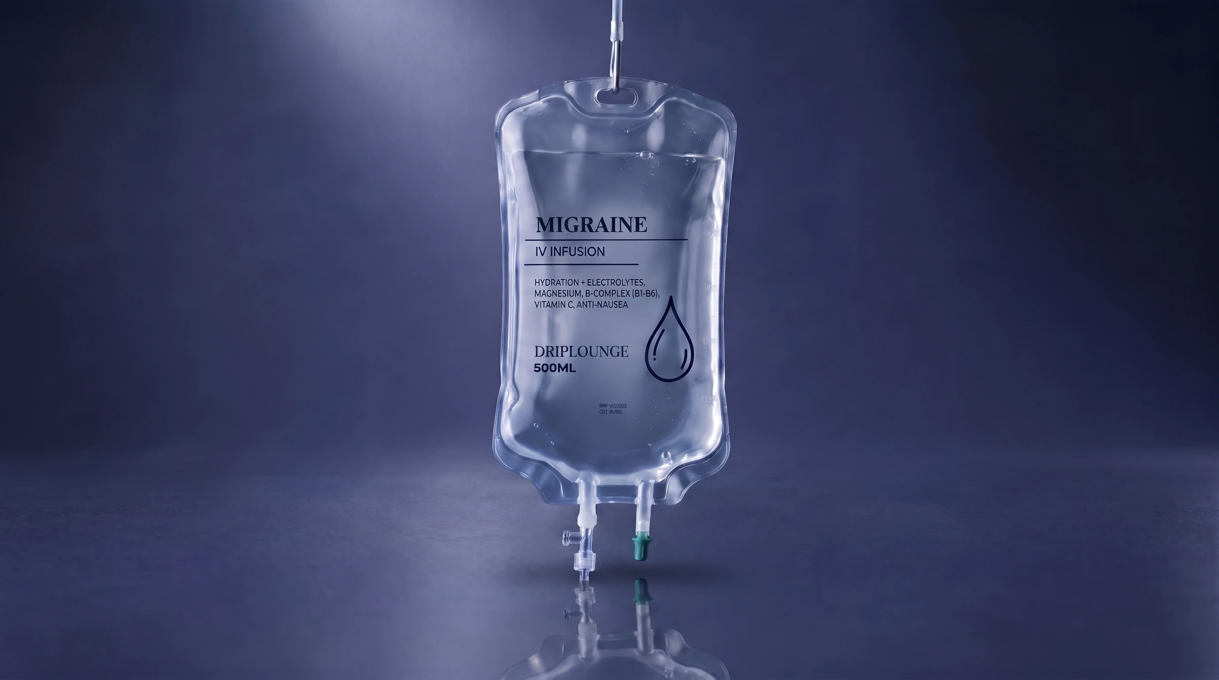 Migraine IV infusion bag