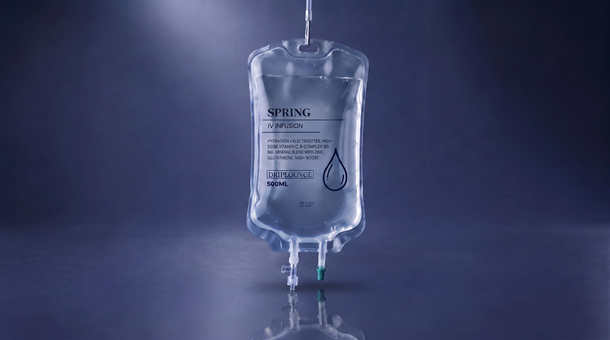 Spring Restore IV infusion bag